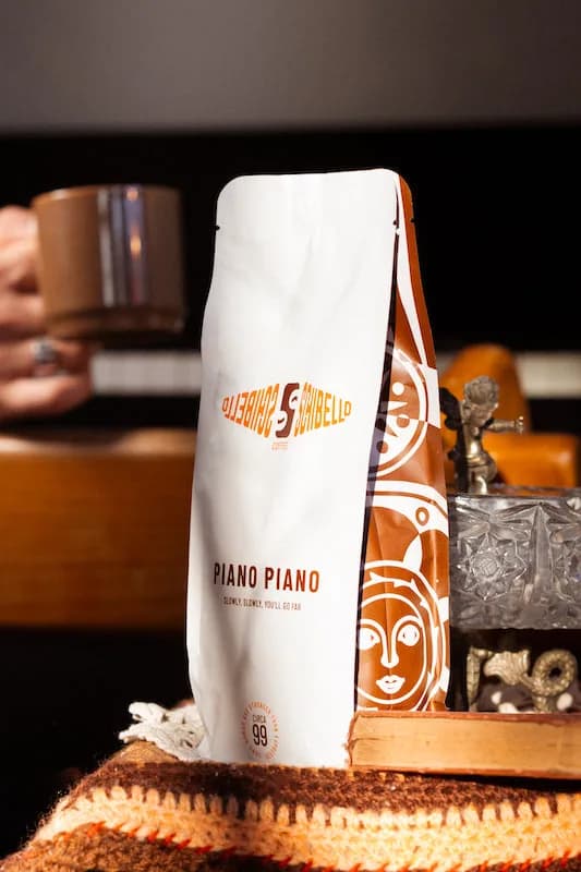 piano piano, colombia + brazil + costa rica + nicaragua + indonesia coffee from schibello coffee roasters