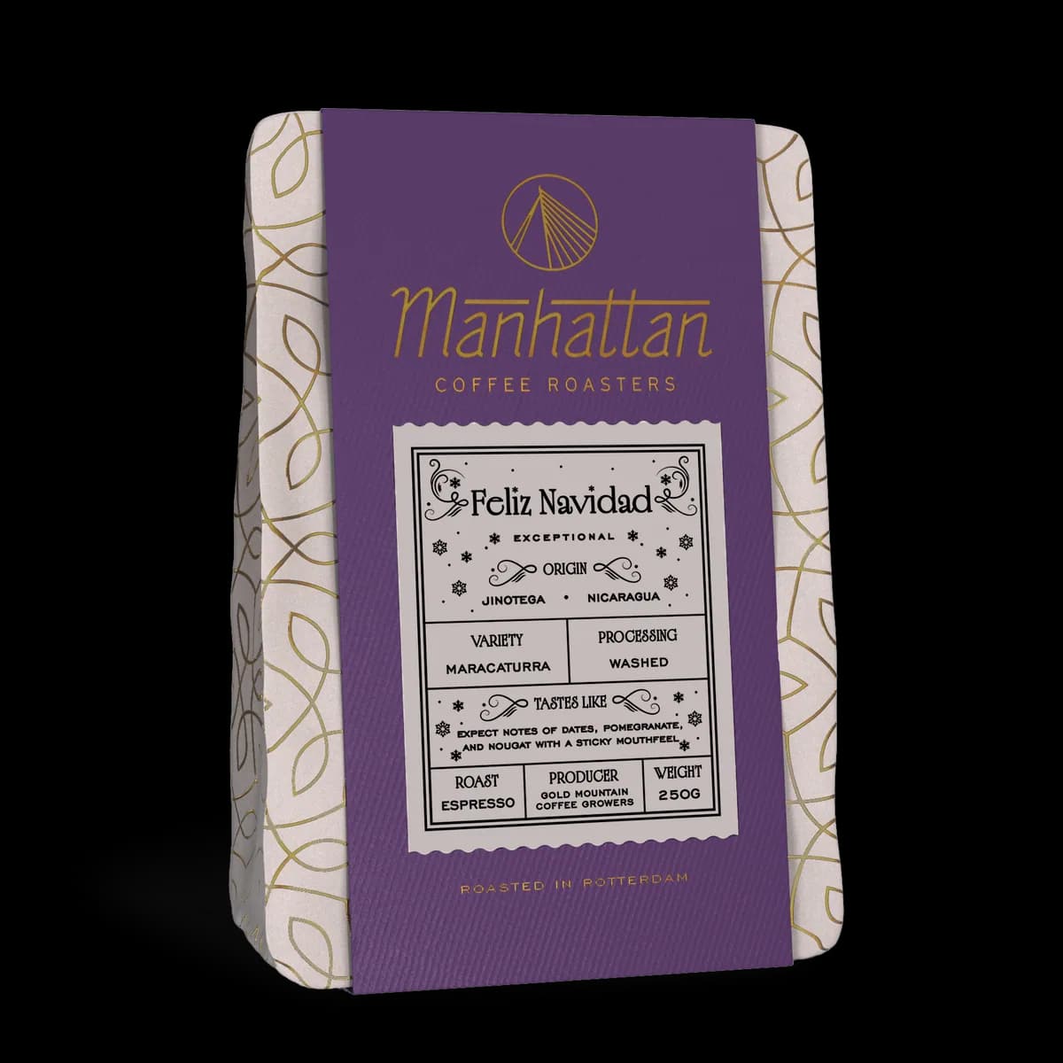 feliz navidad, nicaragua coffee from manhattan coffee roasters