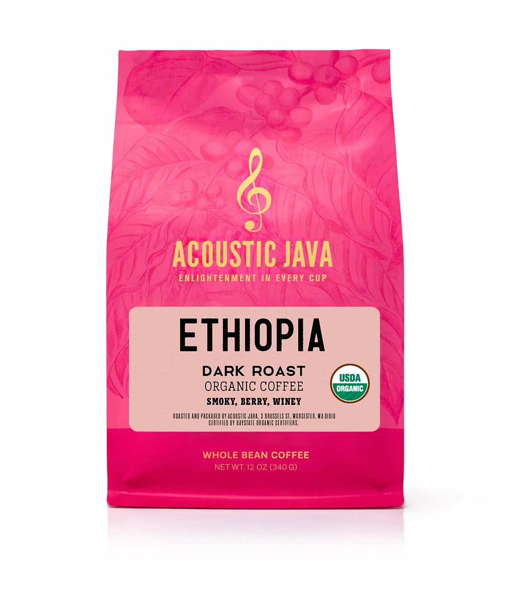 ethiopia dark, ethiopia coffee from acoustic java roastery & tasting room