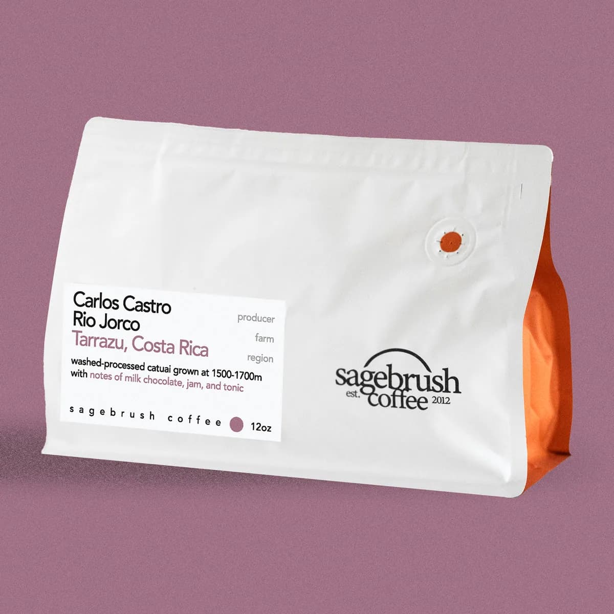 carlos castro • washed-processed catuai, costa rica coffee from sagebrush coffee shop & roastery