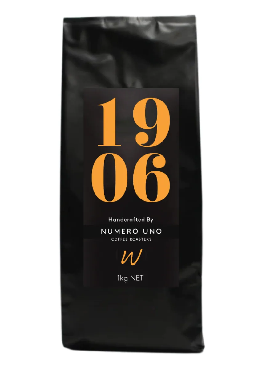 winnings 1906 specialty coffee blend, brazil + papua new guinea coffee from numero uno coffee roasters