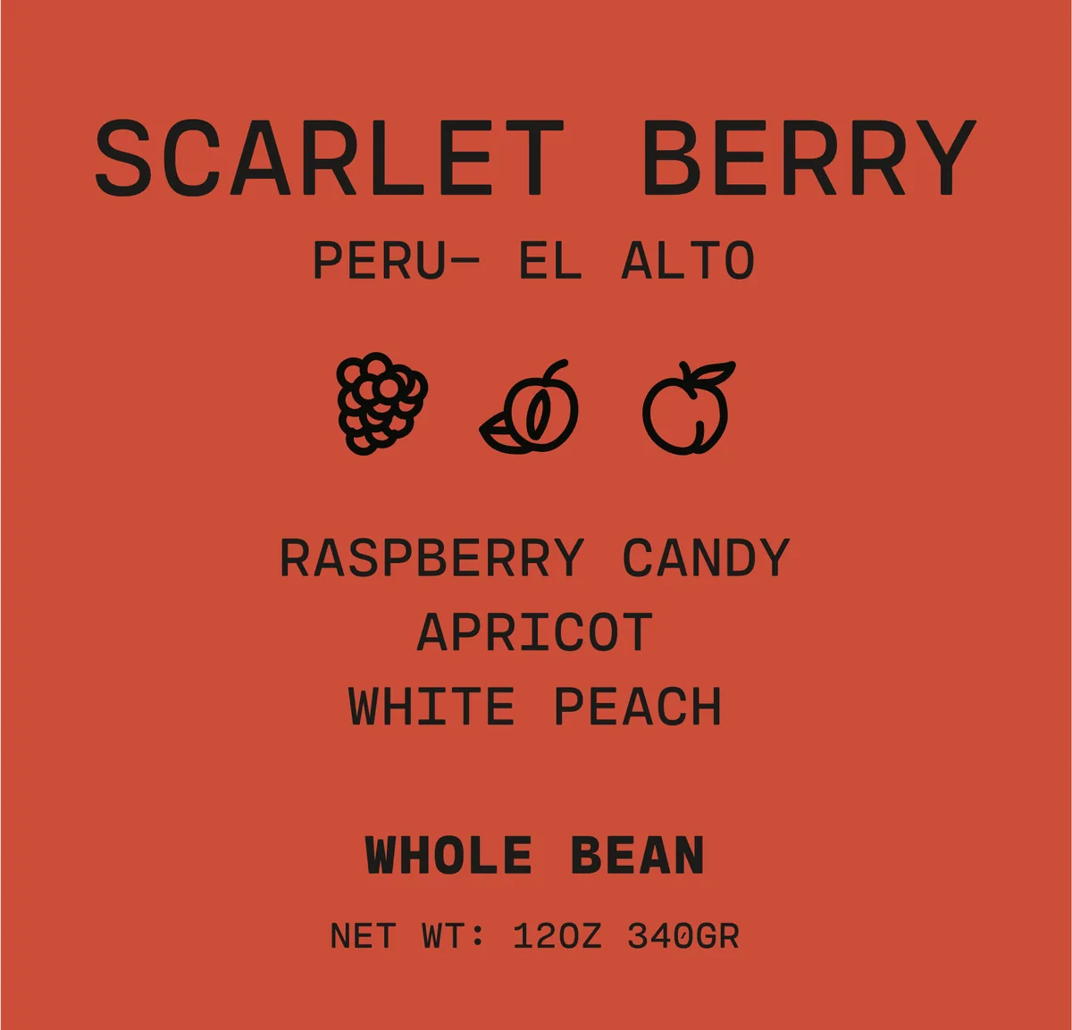 scarlet berry, peru coffee from boxwood coffee