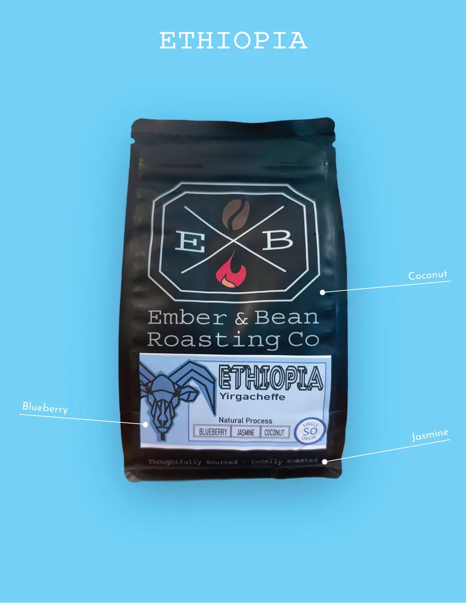ethiopia, ethiopia coffee from ember and bean roasting co