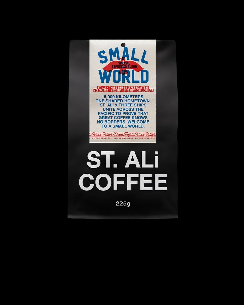 small world | special espresso blend, ethiopia + colombia coffee from dramanti artisan coffee roasters