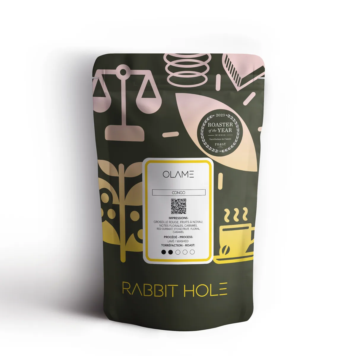 olame, rwanda coffee from rabbit hole roasters