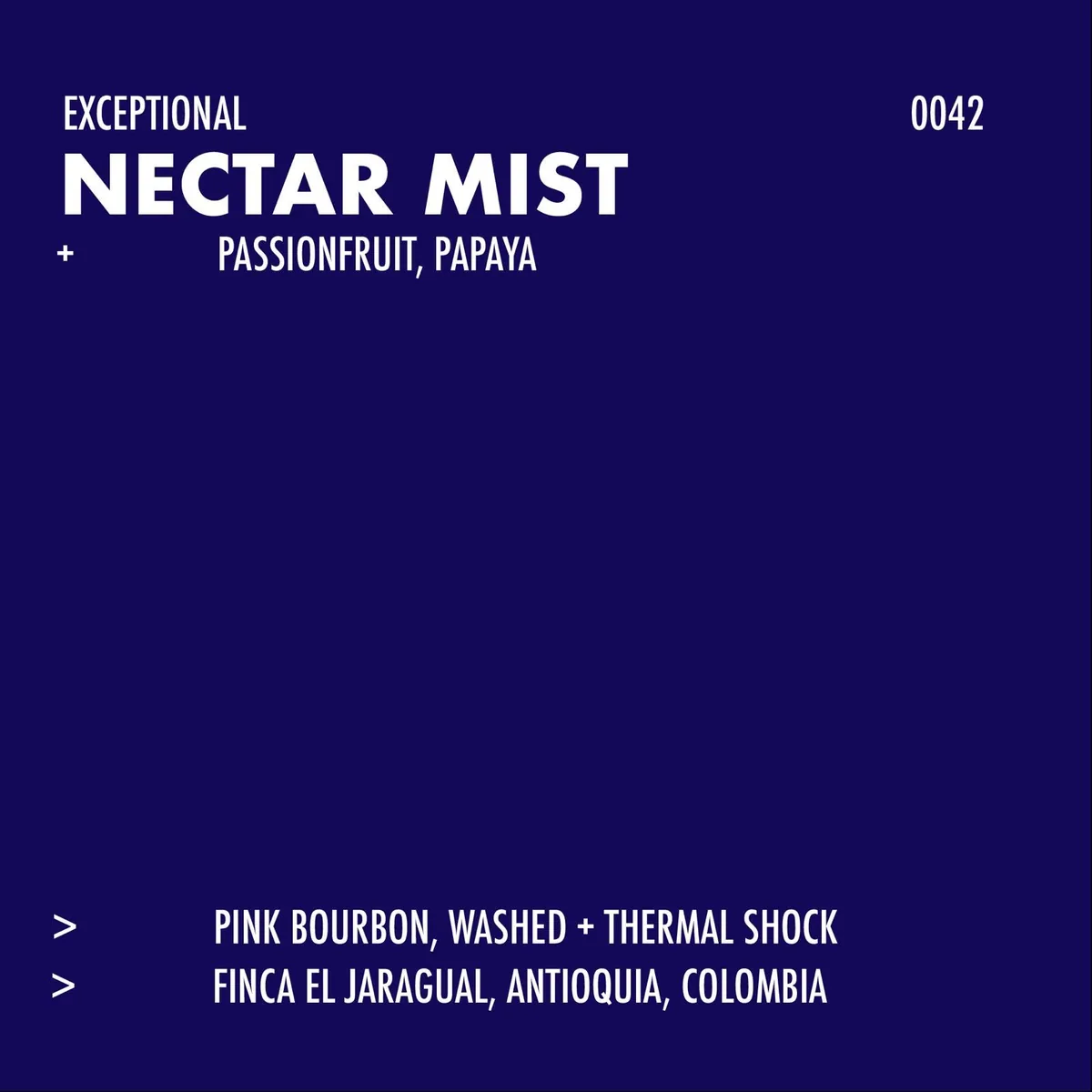 nectar mist, colombia coffee from formative