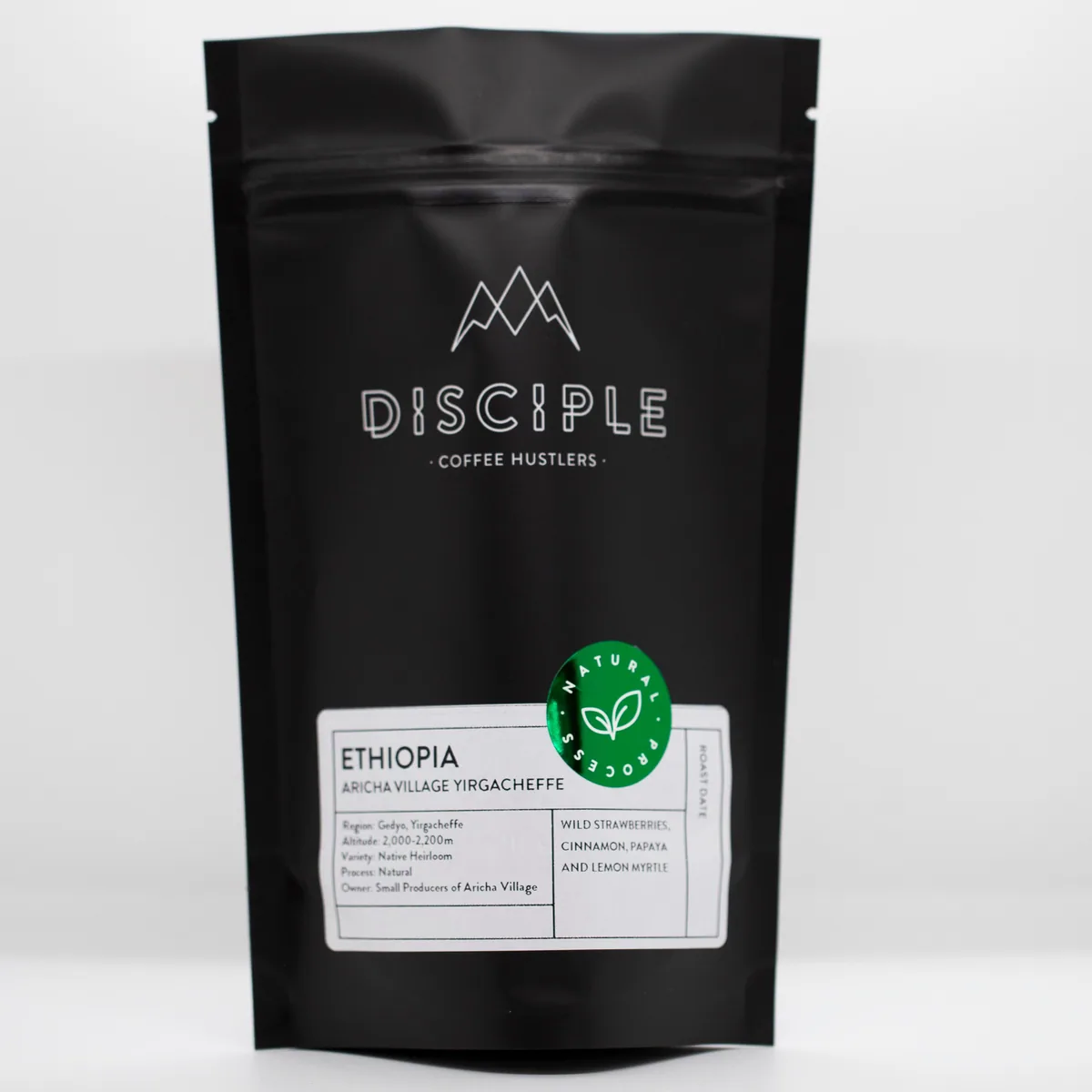 ethiopia - aricha village yirgacheffe / natural, ethiopia coffee from disciple roasters