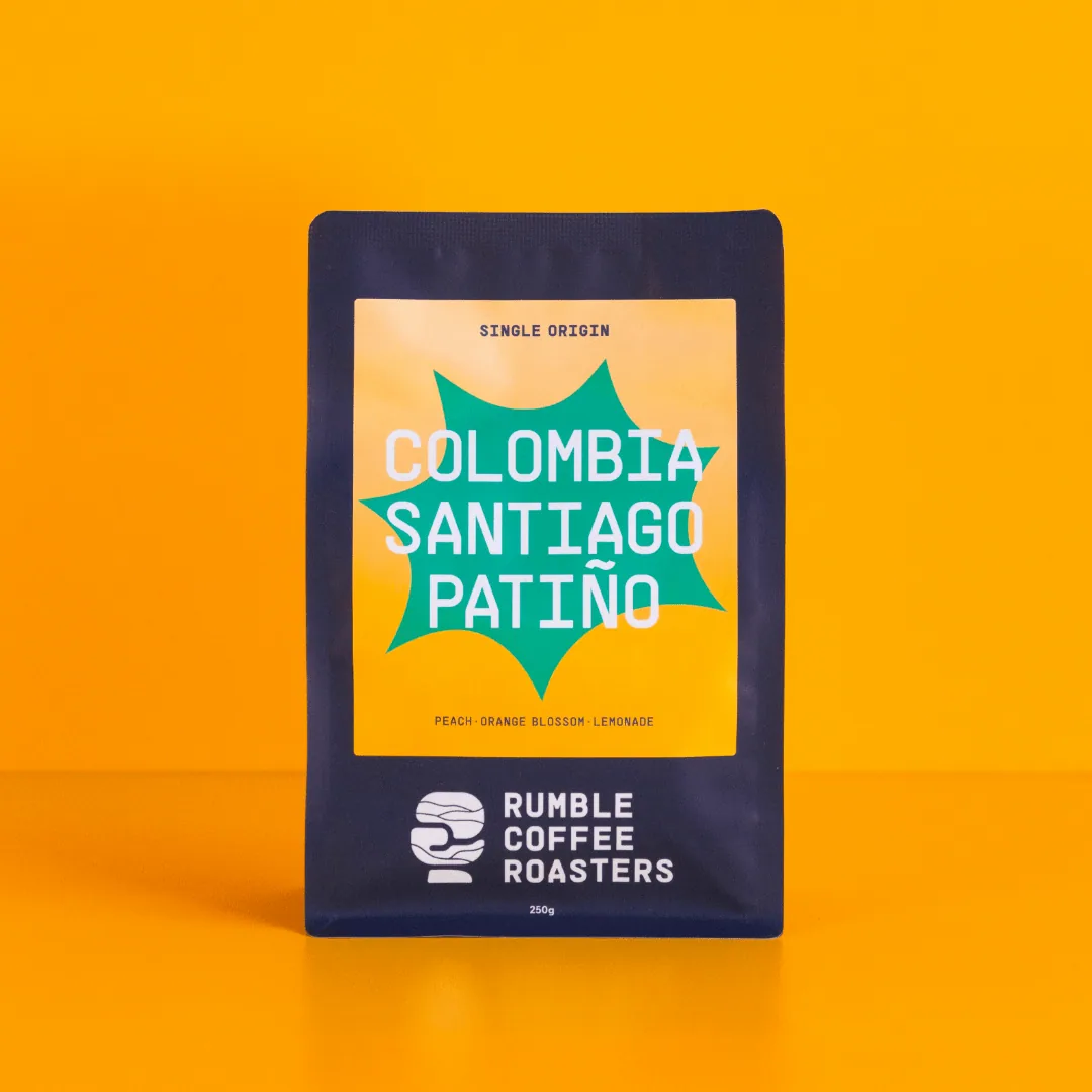 colombia santiago patiño, colombia coffee from rumble coffee roasters - macaulay road espresso bar