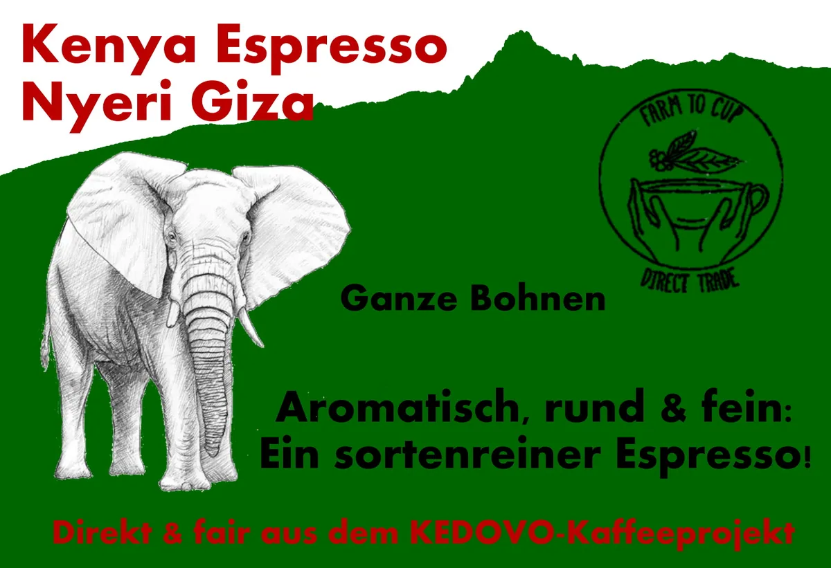 kenya espresso nyeri giza, kenya coffee from koffietied röstkaffee
