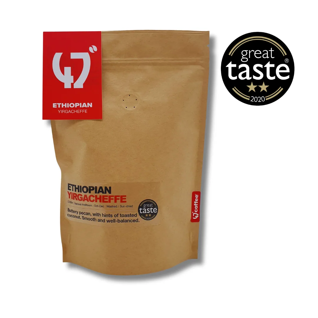 ethiopian - yirgacheffe, ethiopia coffee from 47 degrees coffee