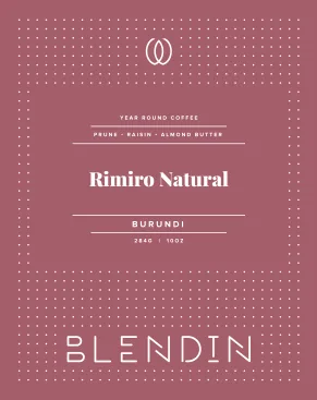rimiro natural, burundi coffee from blendin coffee club