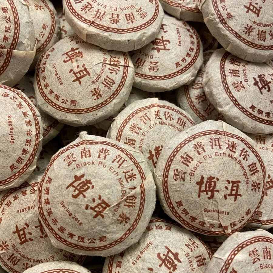 pu’er mini cakes, yunnan coffee from the kaffeeklatsch