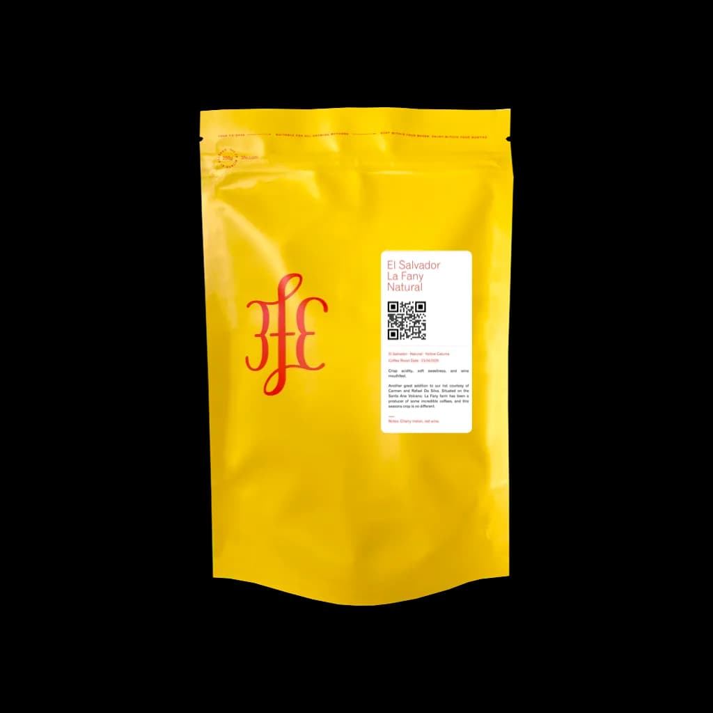 el salvador - la fany: natural, yellow caturra, el salvador coffee from 3fe
