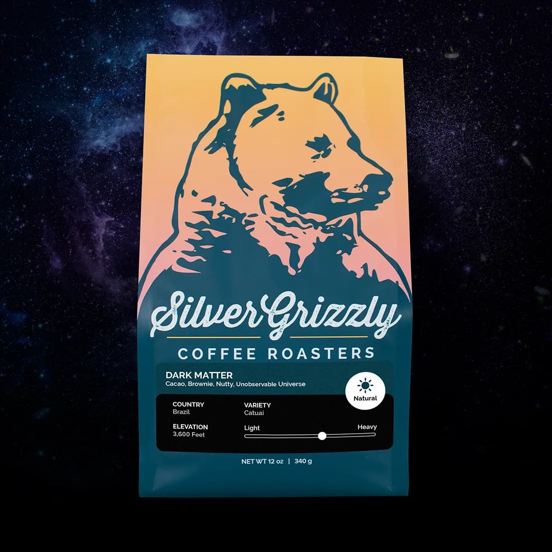 dark roast, brazil coffee from silver grizzly coffee roasters