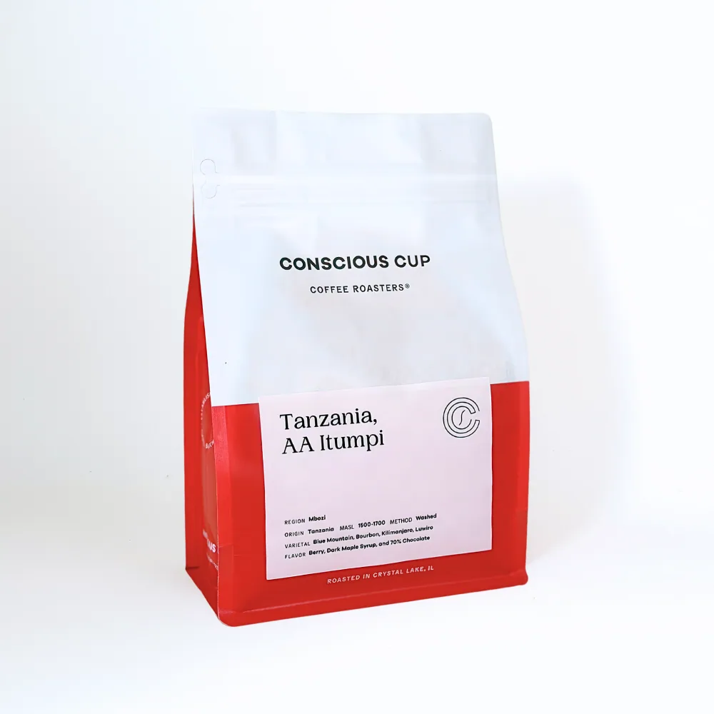 tanzania, aa itumpi, tanzania coffee from conscious cup coffee roasters - crystal lake