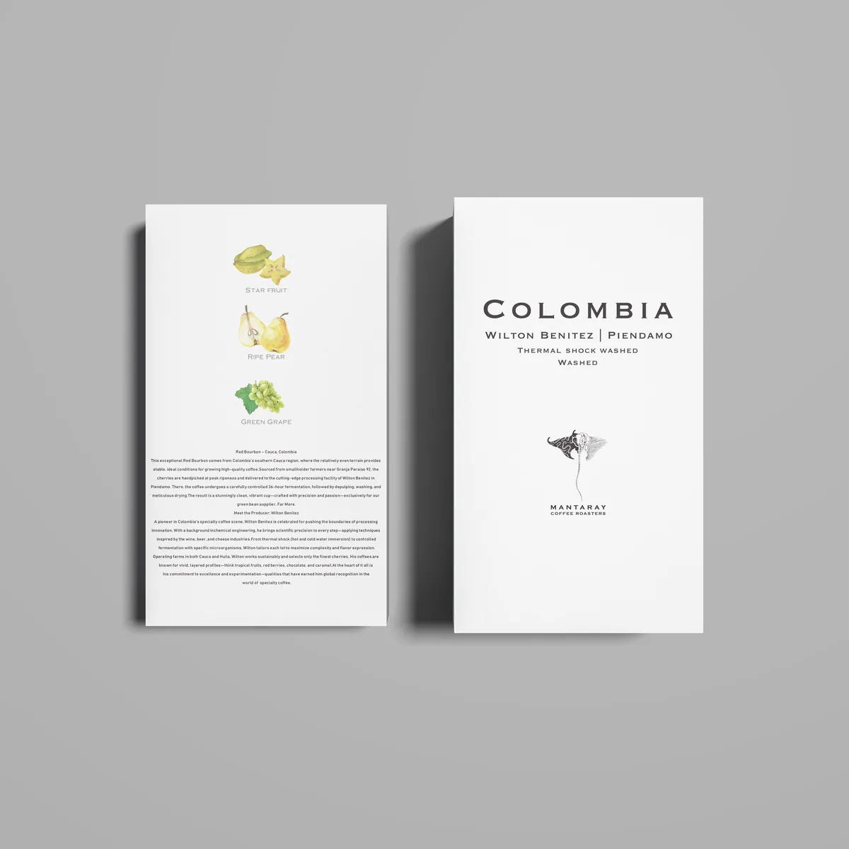 colombia wilton benitez | piendamo cauca (single origin filter), colombia coffee from manta ray coffee roasters