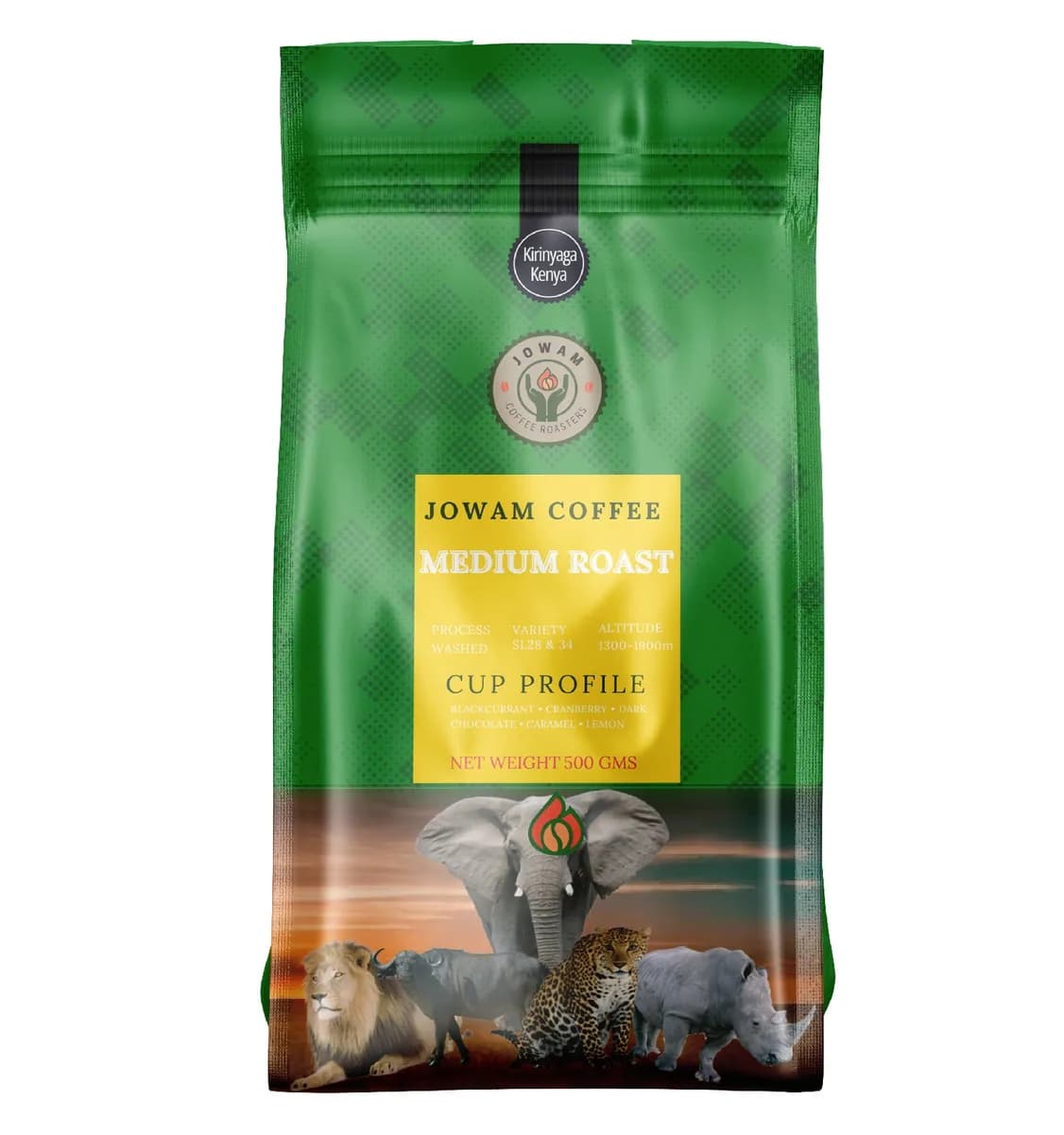 kirinyaga medium roast – 500g, kenya coffee from jowam coffee roasters