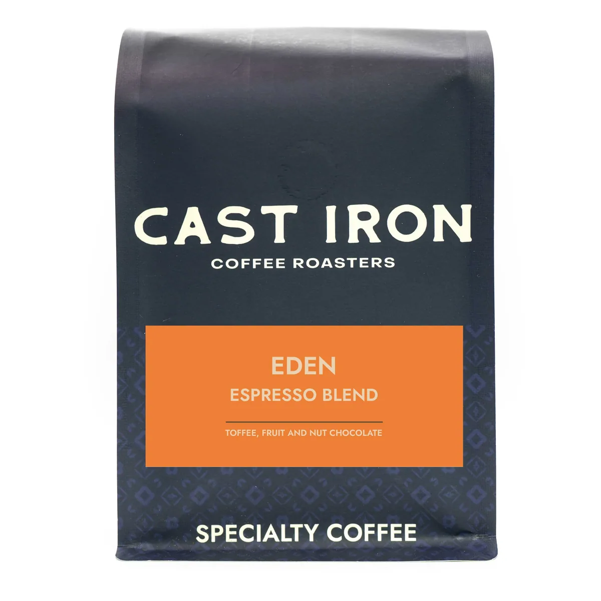 eden, espresso blend, colombia + peru coffee from cast iron coffee roasters