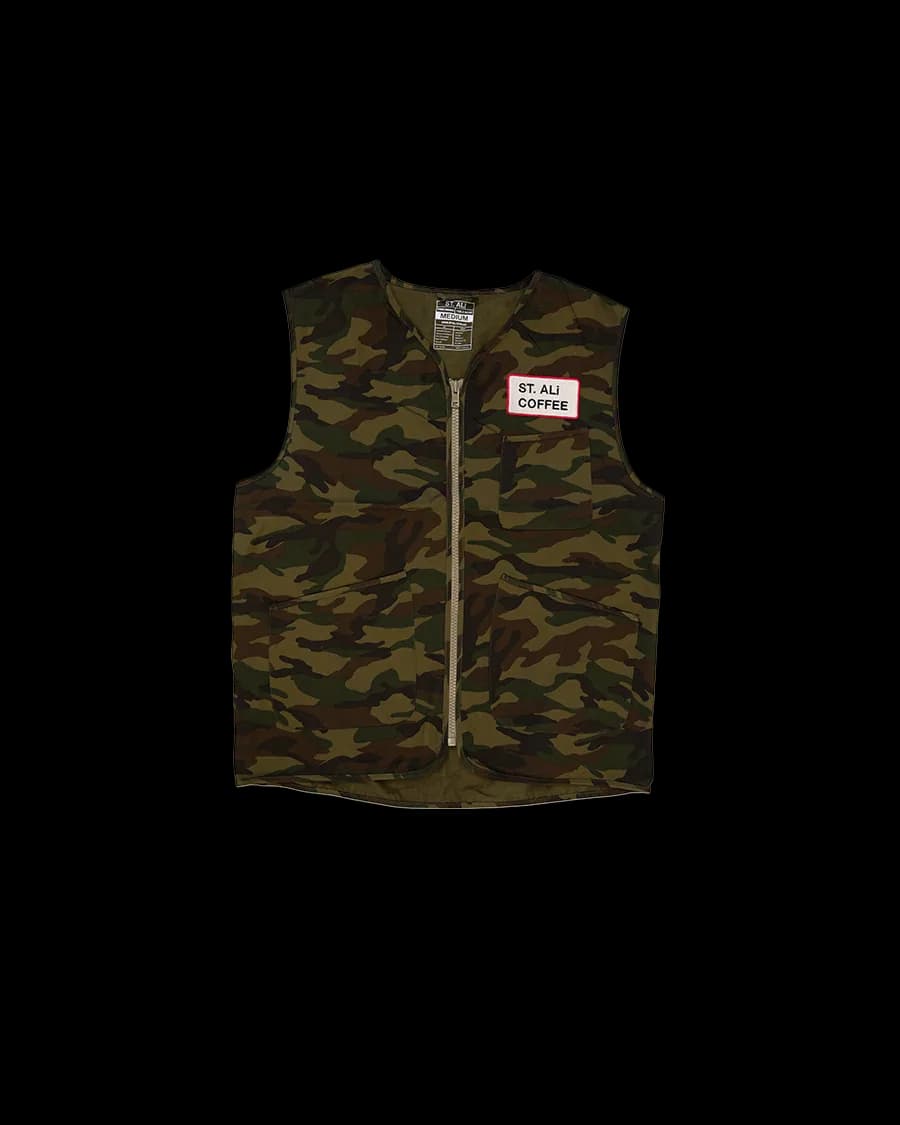 st. ali vest | khaki, indonesia coffee from dramanti artisan coffee roasters