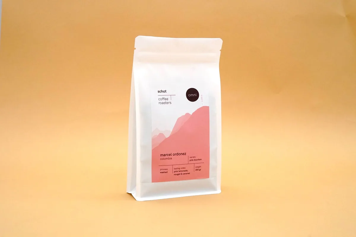colombia marcel ordonez pink bourbon, colombia coffee from schot coffee roasters