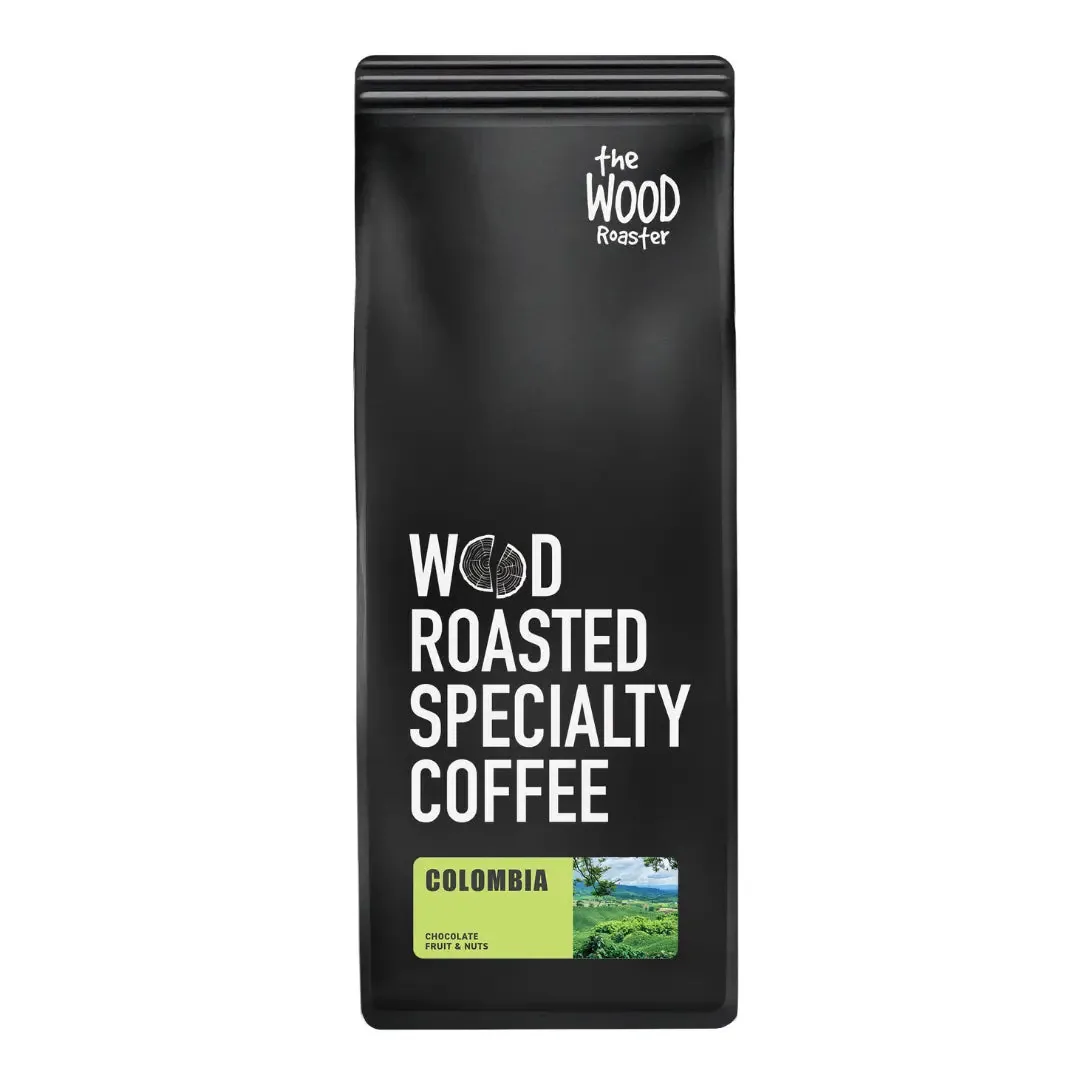 colombia single origin, colombia coffee from the wood roaster