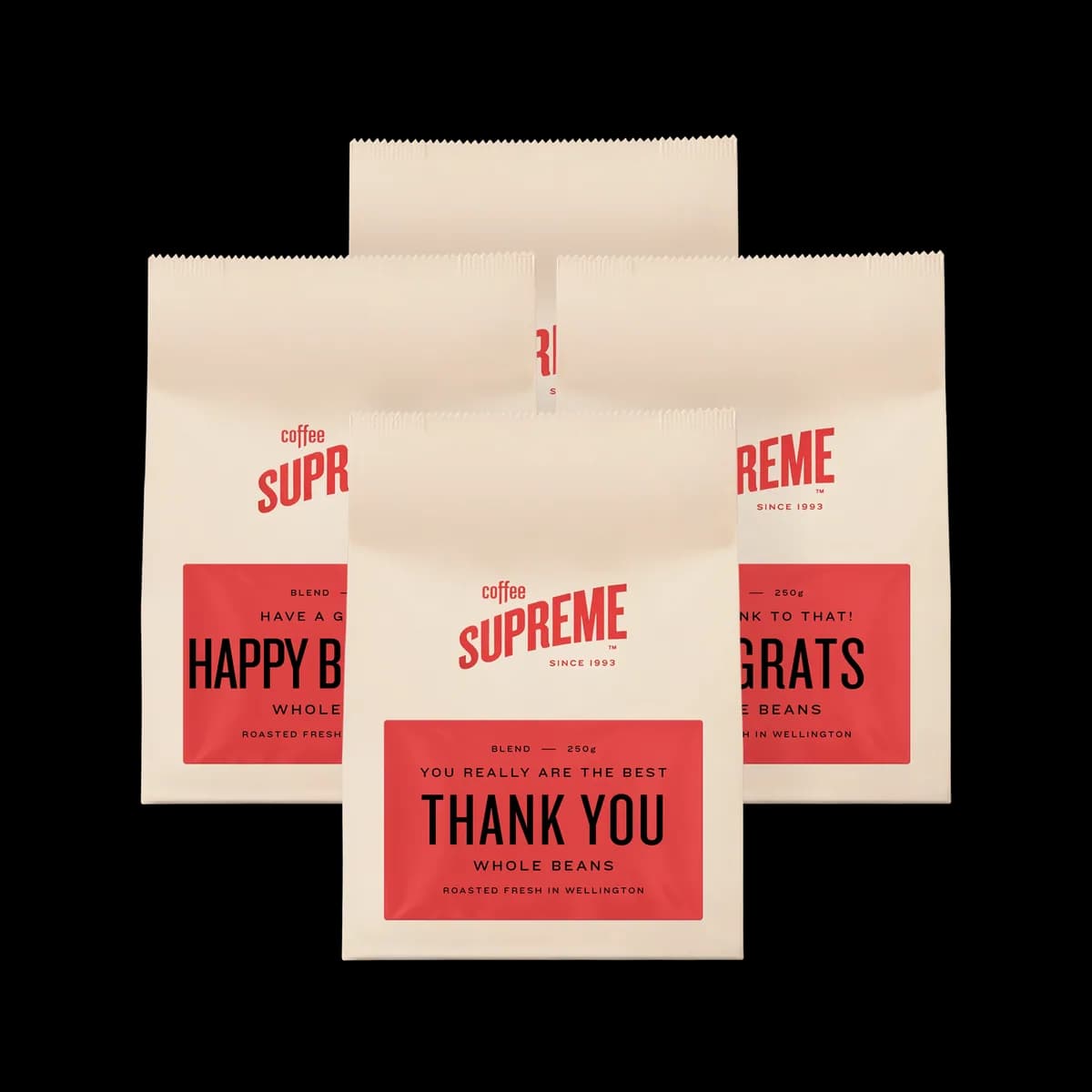 gift bags espresso, ethiopia coffee from coffee supreme sydney offices and roastery