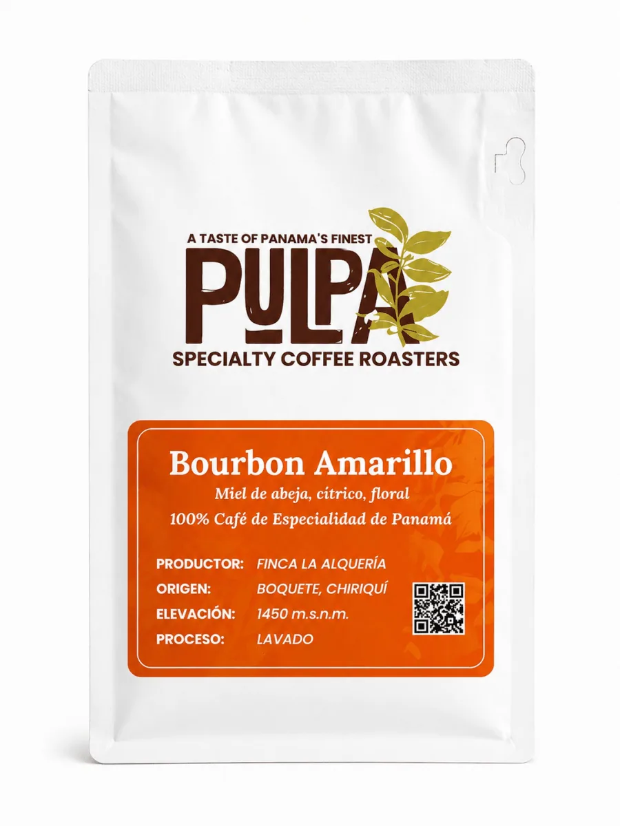 bourbon amarillo, panama coffee from pulpa specialty coffee - roastery & coffee lab