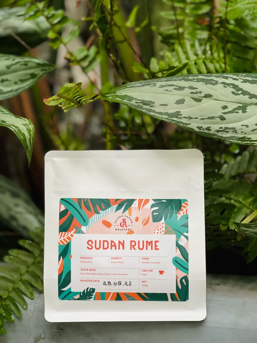 sudan rume natural ef2, colombia coffee from saigon coffee roastery