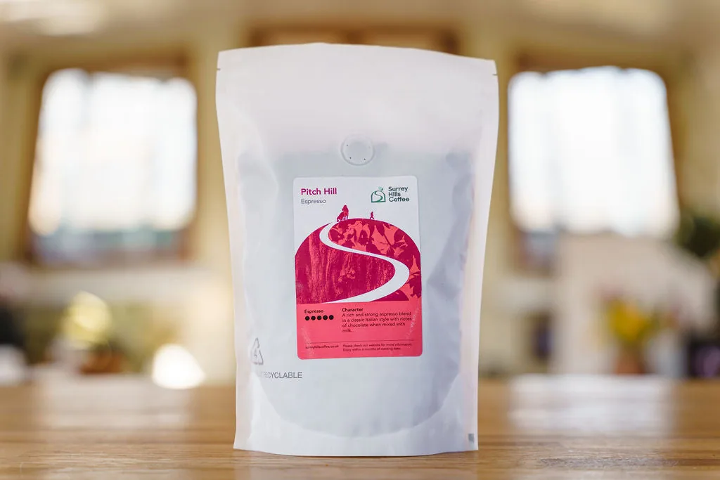 pitch hill - espresso, brazil + india coffee from surrey hills coffee - roastery