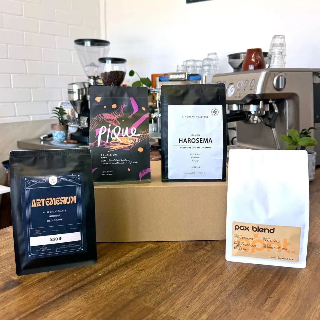 autumn cravings (tasting box), ethiopia + papua new guinea coffee from perth coffee exchange