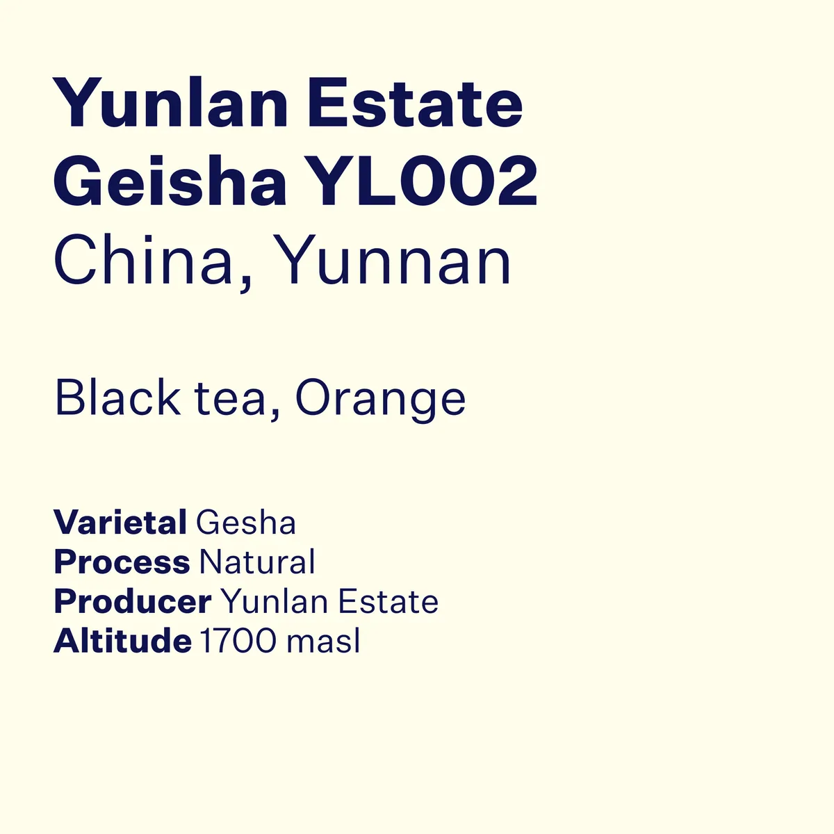 yunlan estate geisha yl002, panama + yunnan coffee from high note roasters