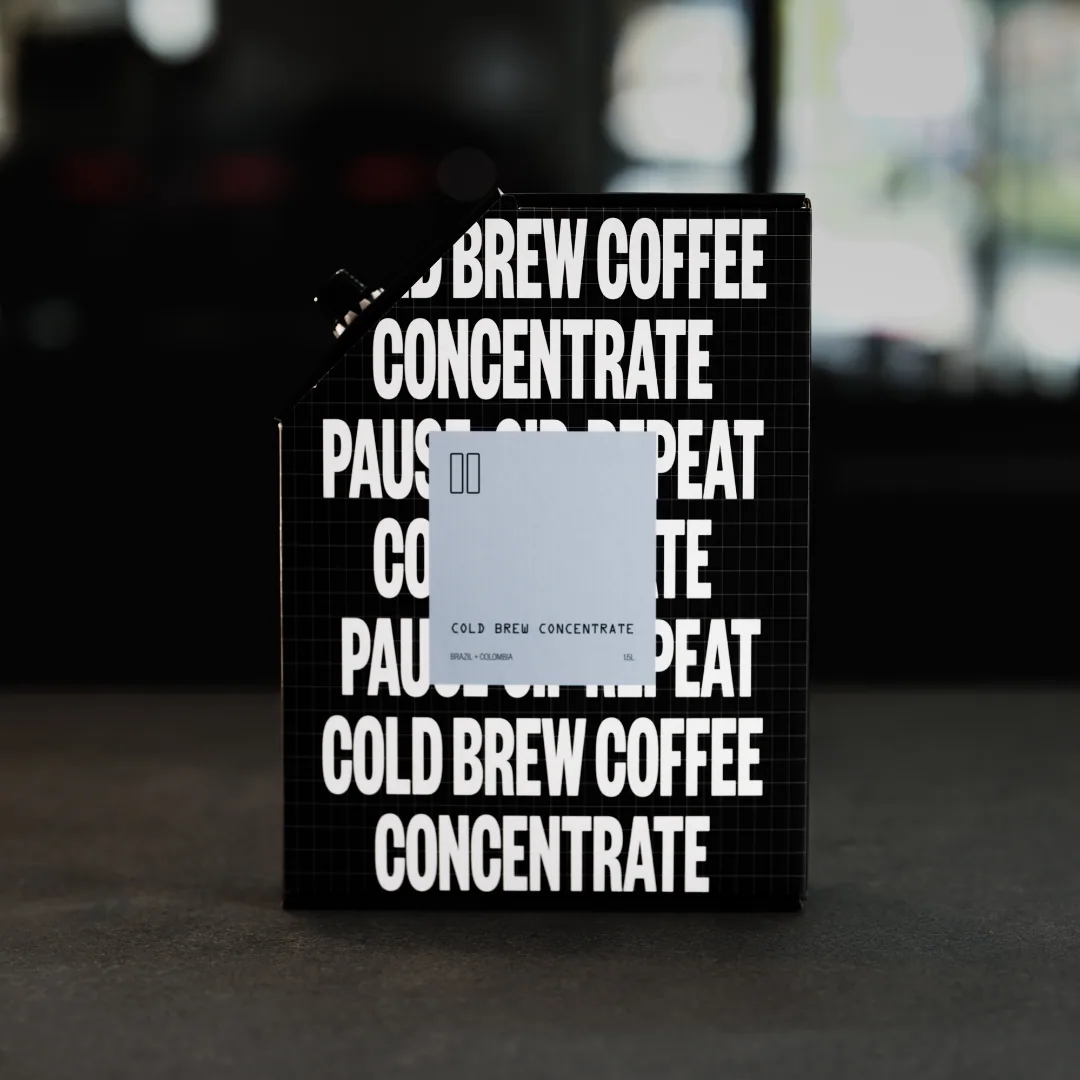 cold brew concentrate, colombia + brazil coffee from foster & black specialty coffee roastery