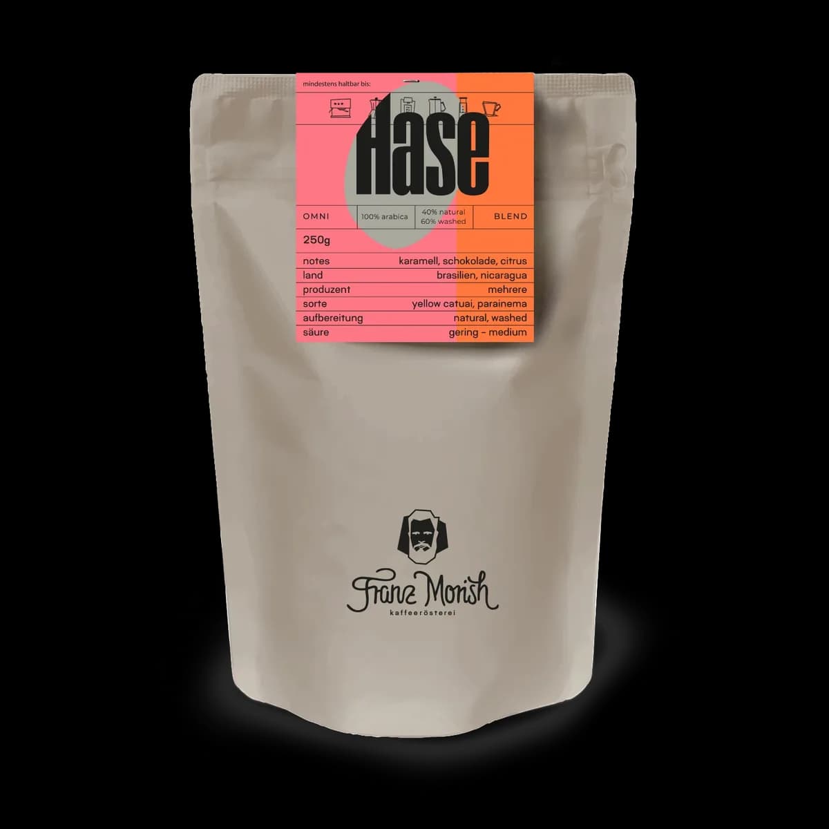 hase - omni roast, brazil + nicaragua coffee from franz morish coffee roastery