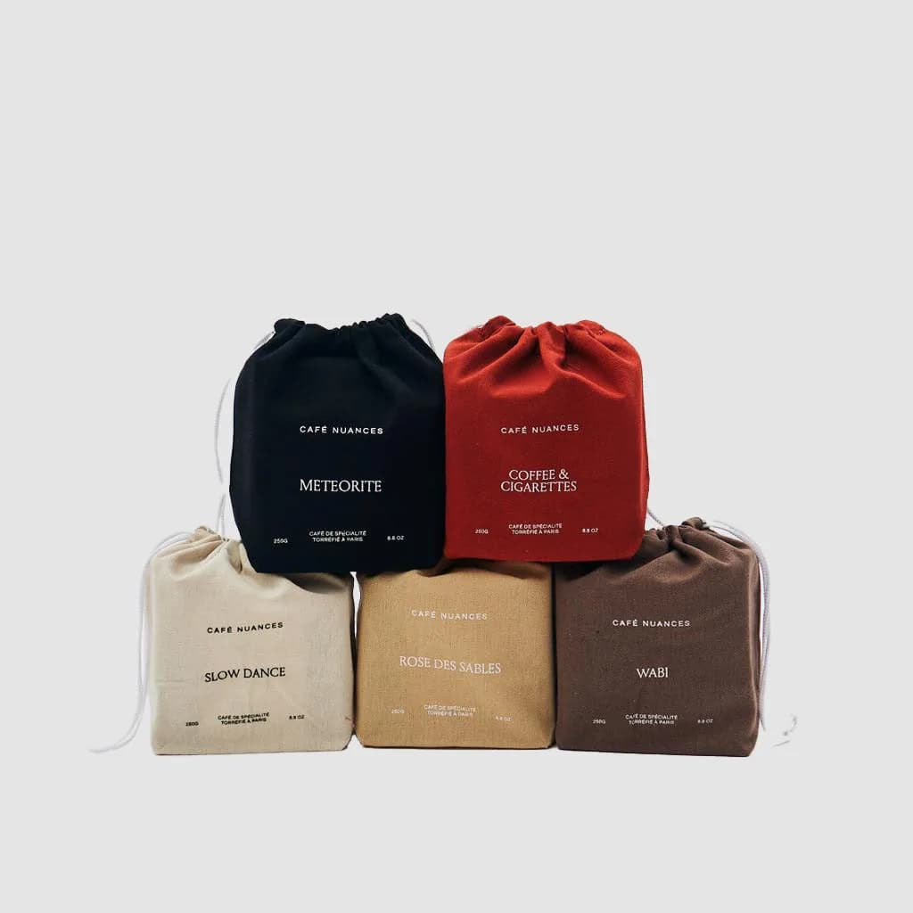 discovery box, ethiopia + peru + honduras + indonesia coffee from café nuances - saint germain des prés