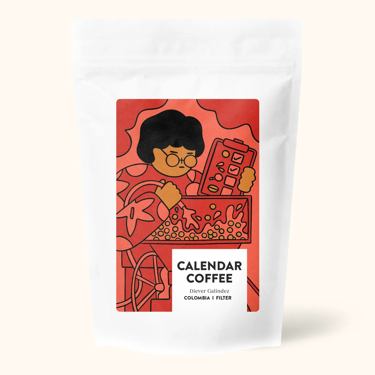 diever galindez | colombia | filter, colombia coffee from calendar