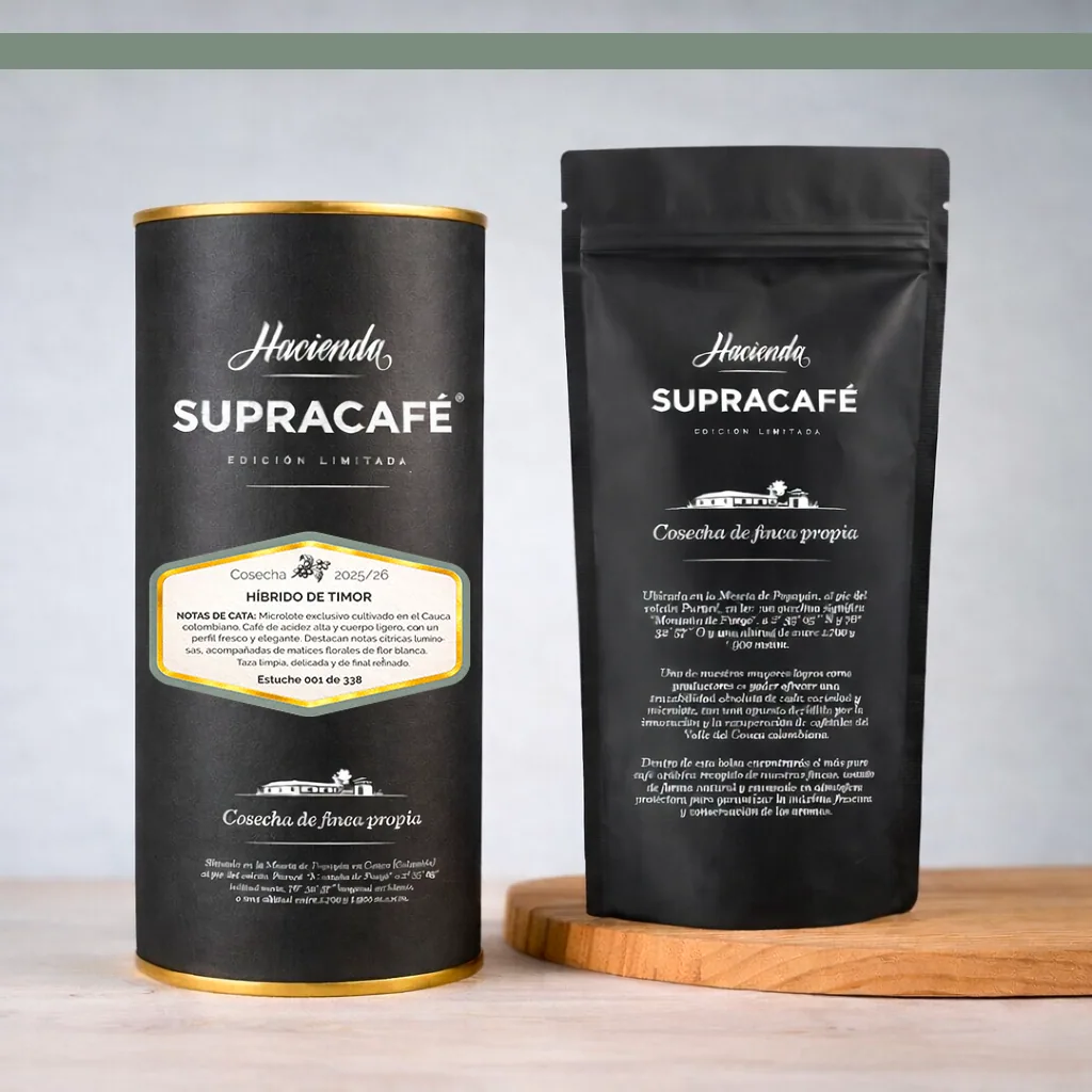 café de colombia de cosecha propia hacienda supracafé híbrido de timor 250g, colombia coffee from supracafé s.a.