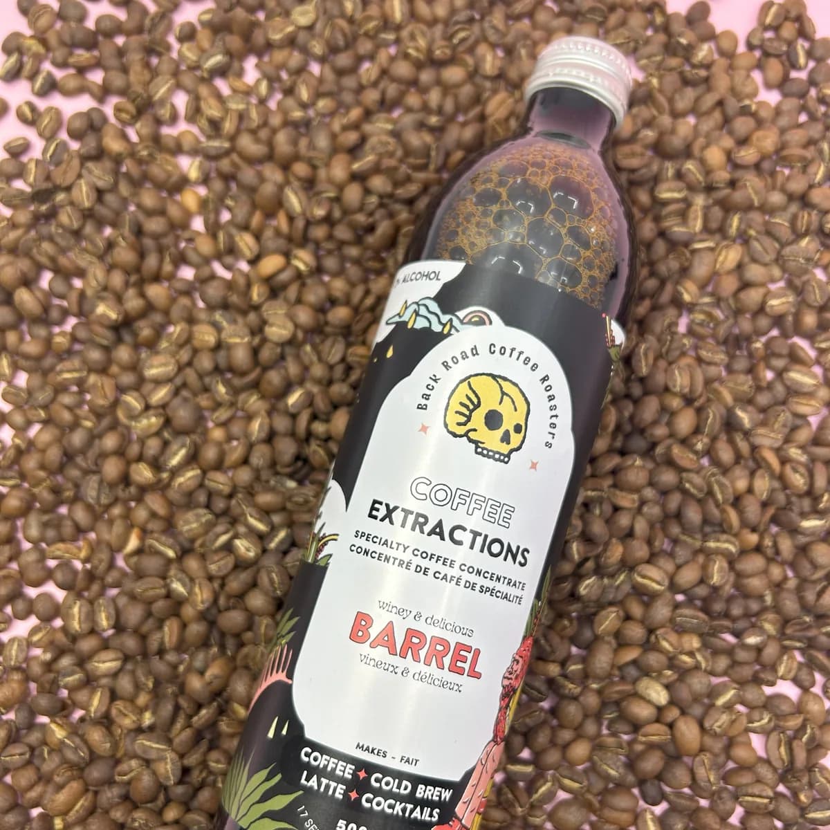 barrel - coffee extraction (concentrate), colombia coffee from back road coffee roasters