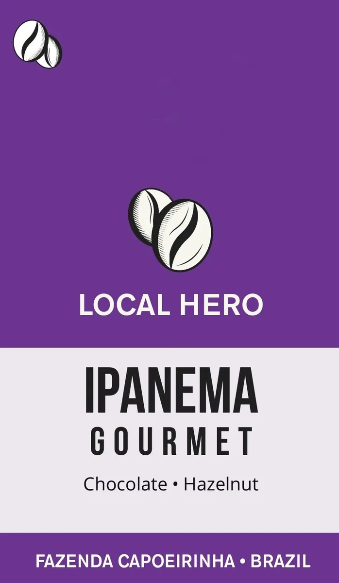 ipanema gourmet - 250g, brazil coffee from local hero coffee works