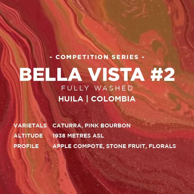 colombia: bella vista #2, colombia coffee from muttley & jack's coffee roasters