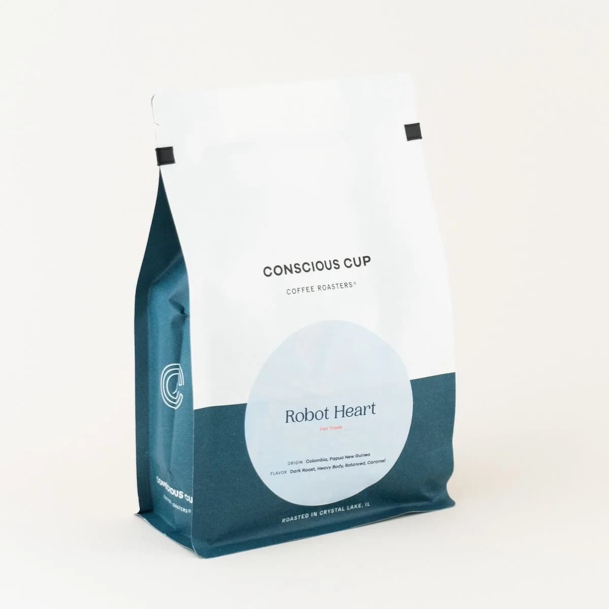 robot heart blend, papua new guinea coffee from conscious cup coffee roasters - crystal lake