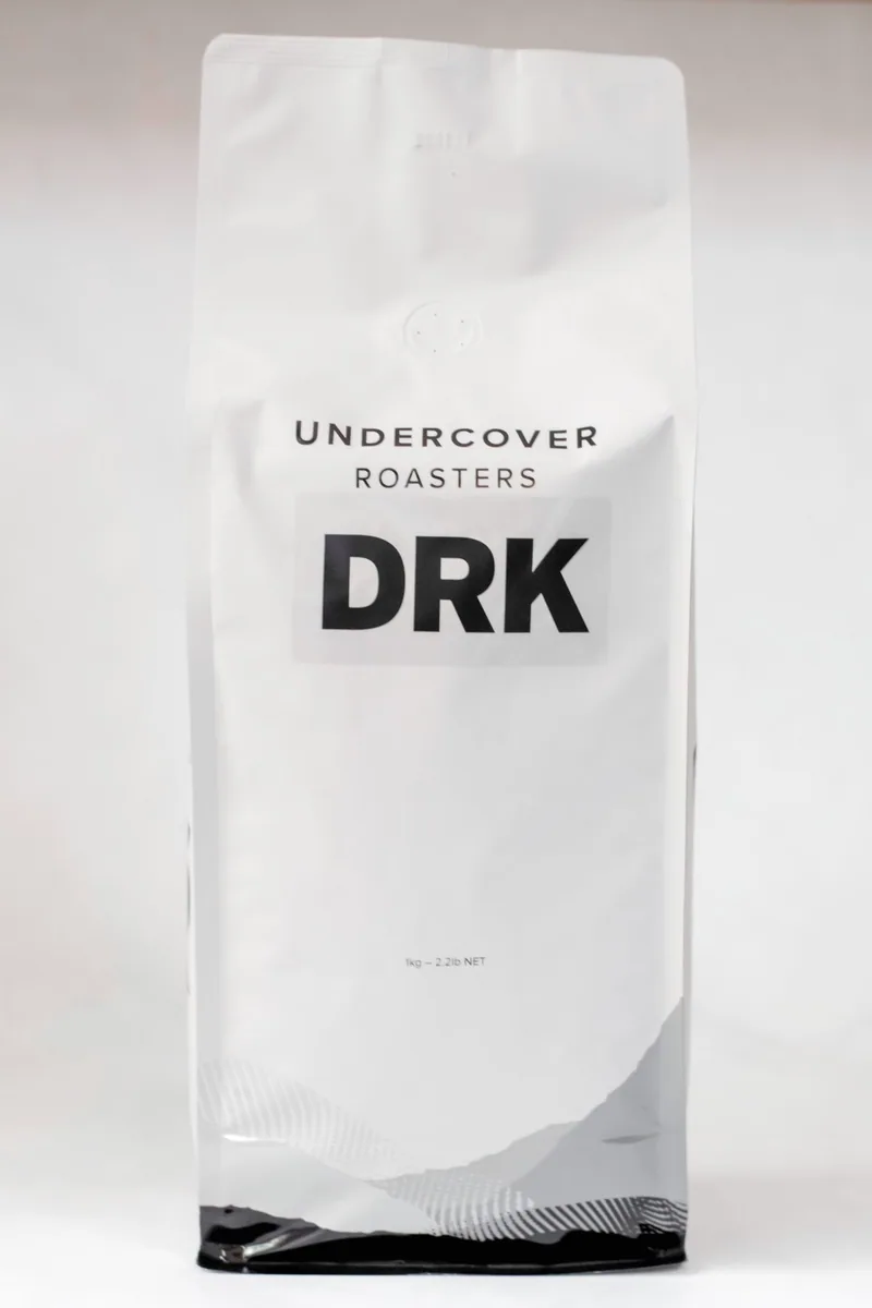 drk, dark & strong blend, ethiopia + colombia + guatemala coffee from undercover roasters hq