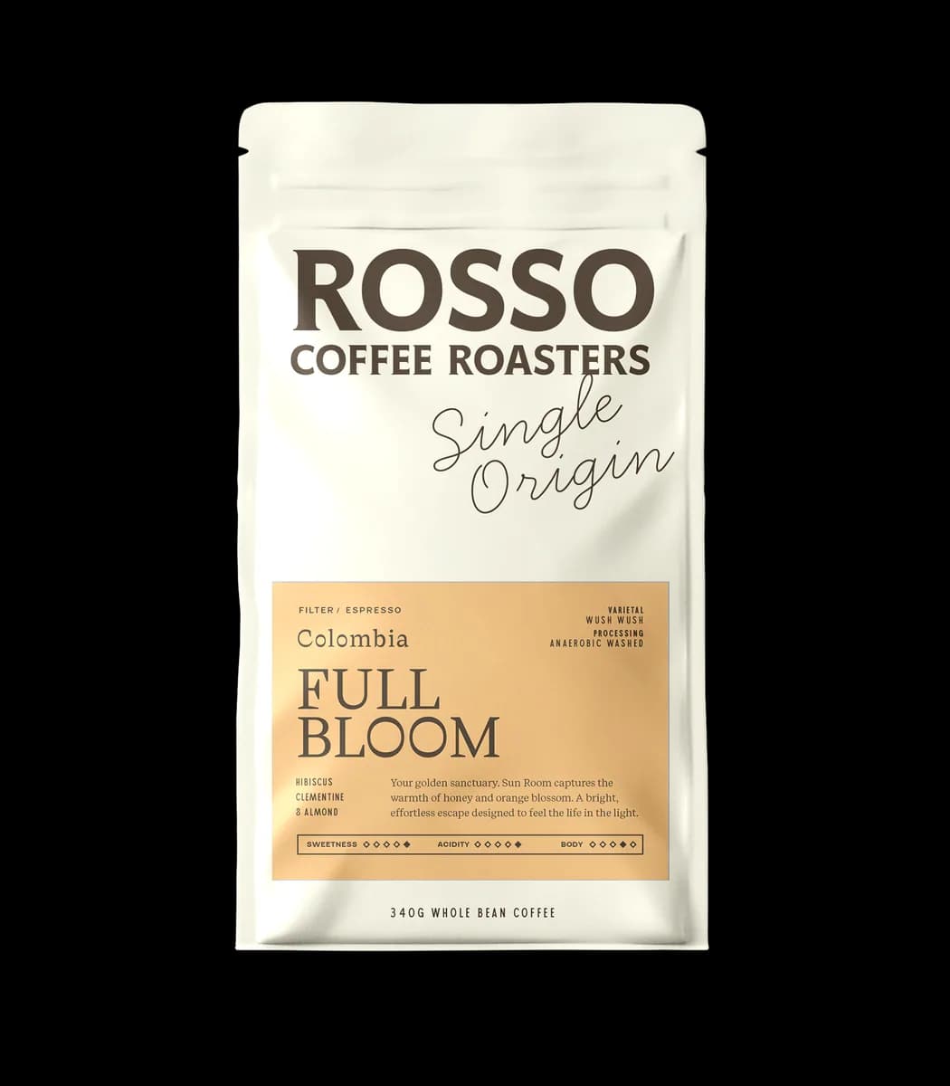 full bloom / colombia, colombia coffee from rosso coffee roasters