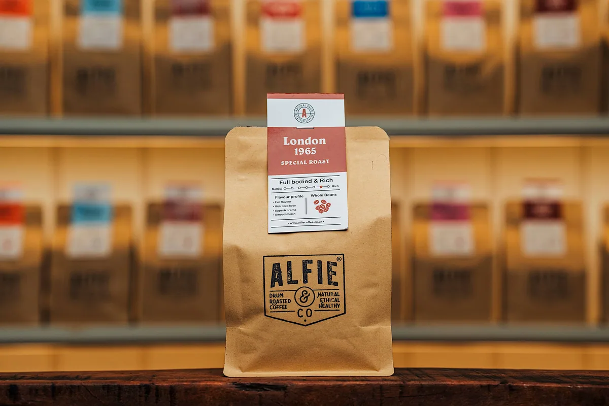 london 1965 special roast, costa rica coffee from alfie & co coffee roasters