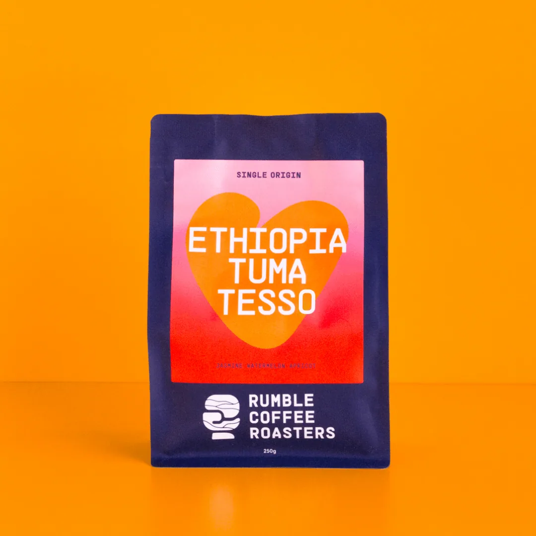 ethiopia tuma tesso espresso, ethiopia coffee from rumble coffee roasters - macaulay road espresso bar