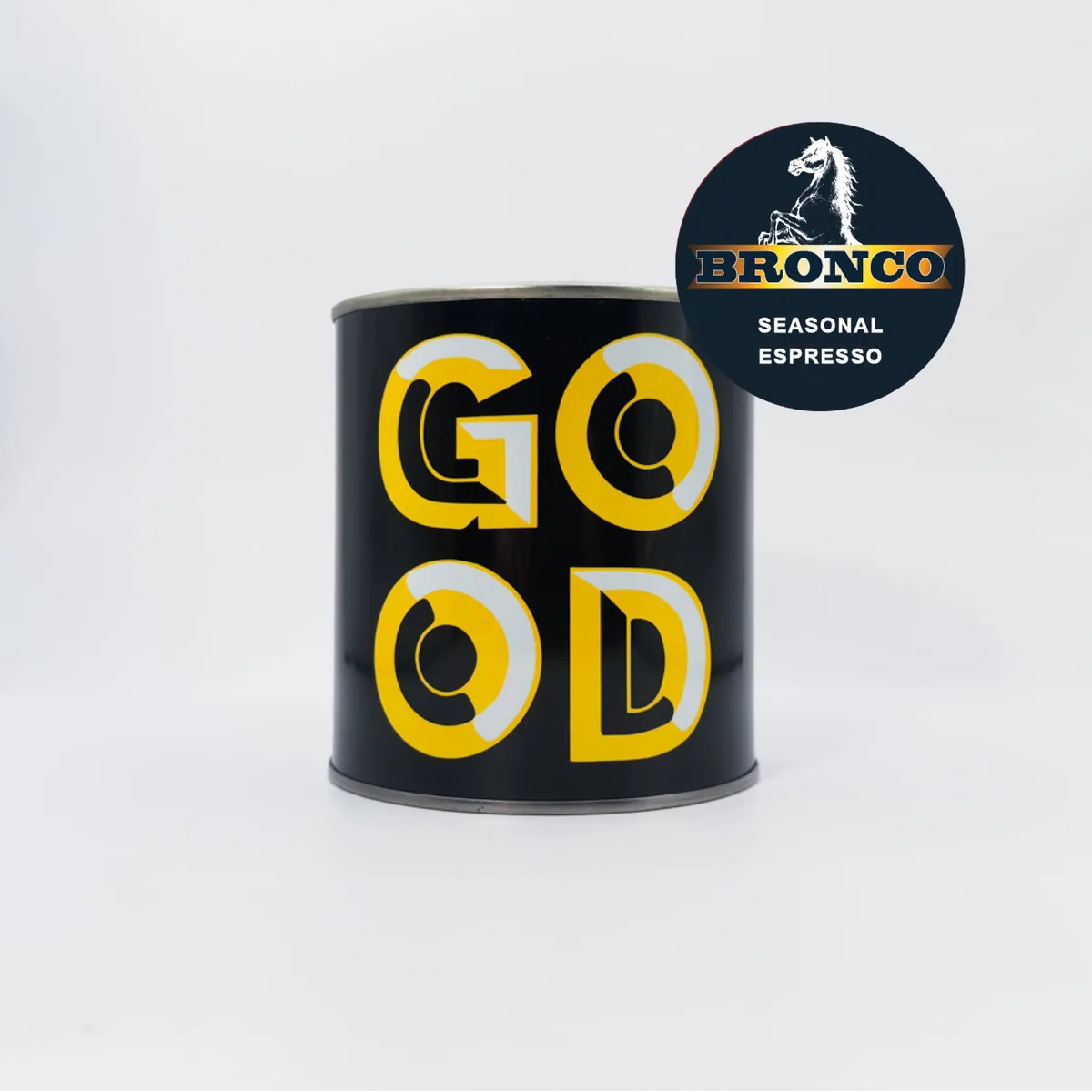 bronco seasonal espresso blend, colombia + brazil coffee from the good coffee cartel