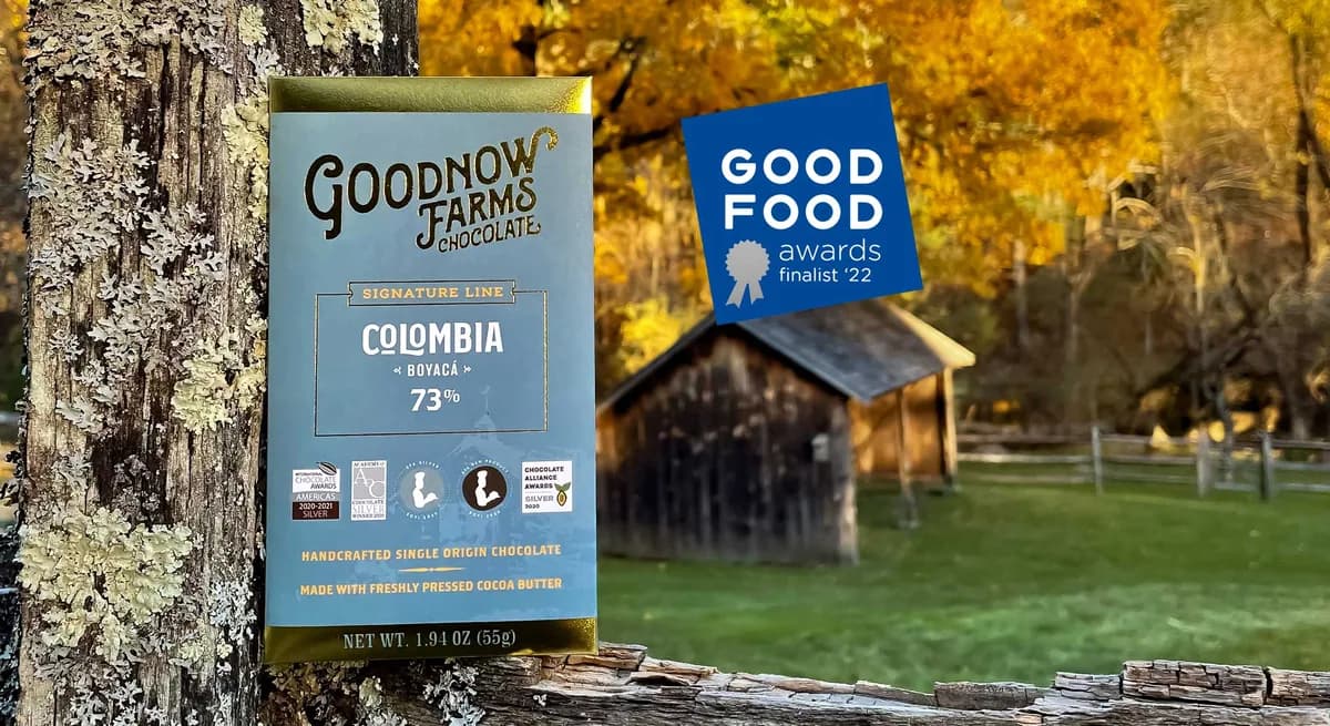 goodfarms chocolate, colombia coffee from la mulita coffee