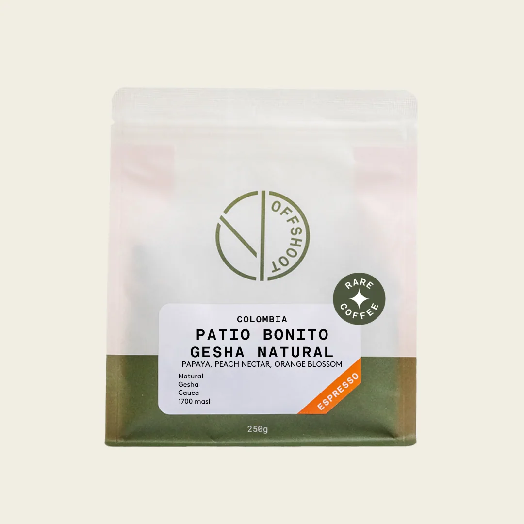 patio bonito - gesha *rare*, colombia coffee from offshoot coffee