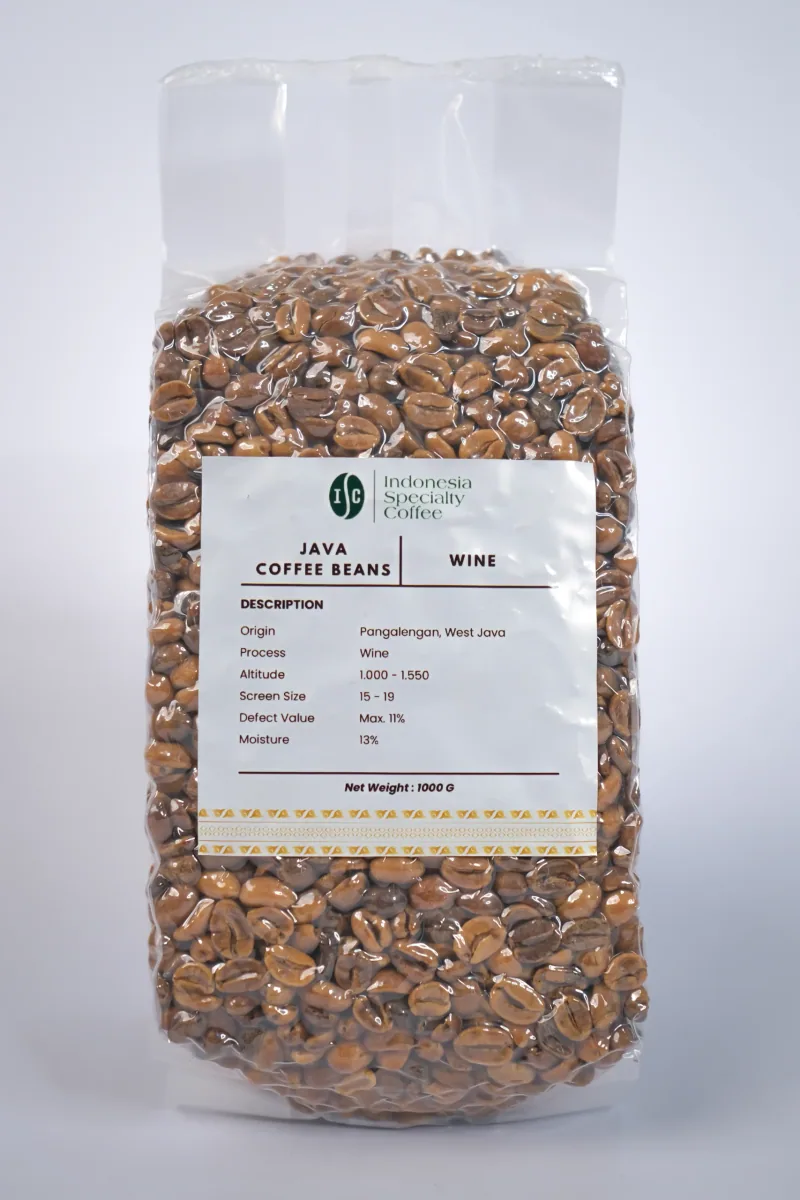 java wine green coffee beans, indonesia coffee from pt. indonesia specialty coffee