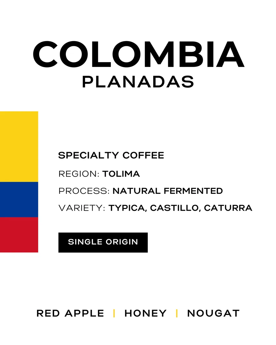 colombia planadas, colombia coffee from patio coffee roasters