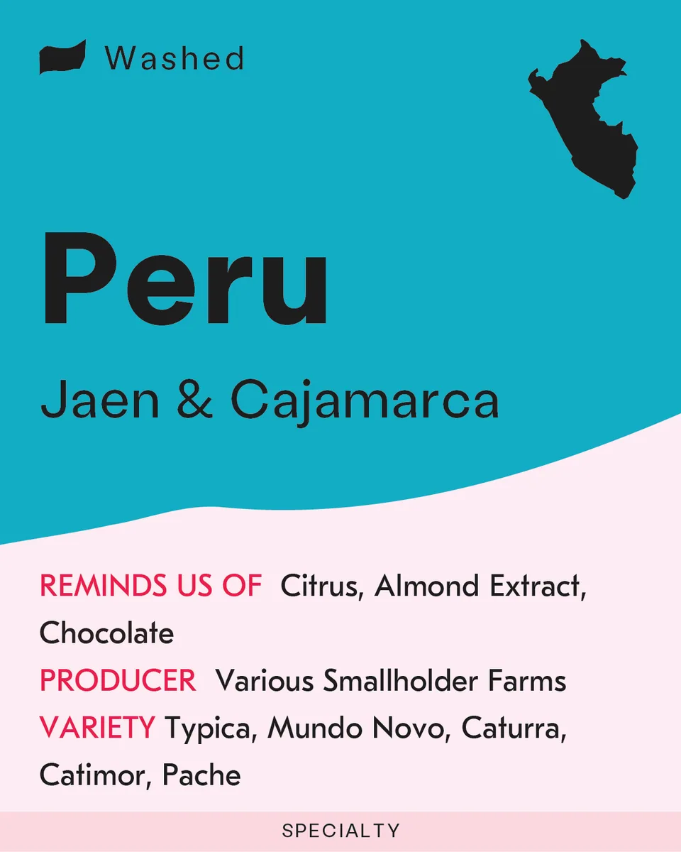 peru, jaen & cajamarca, peru coffee from sk coffee: coffee bar & roastery